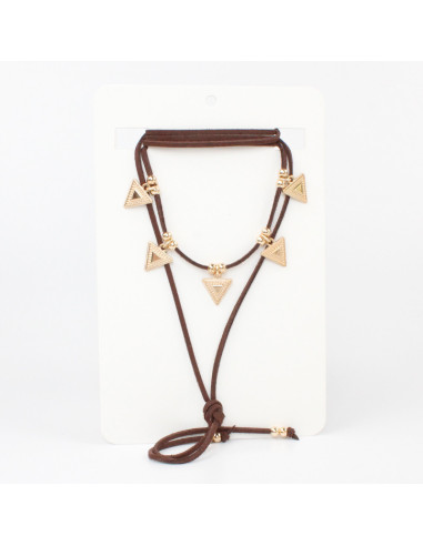 Collar de Gamuza Golden Arrow