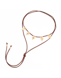 Collar de Gamuza Golden Arrow