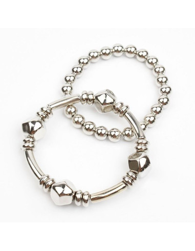 Set de Pulseras Slver Organics