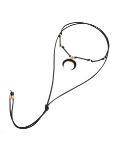 Collar de Gamuza Black Moon