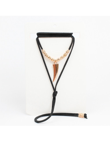 Collar de Gamuza Golden Fang
