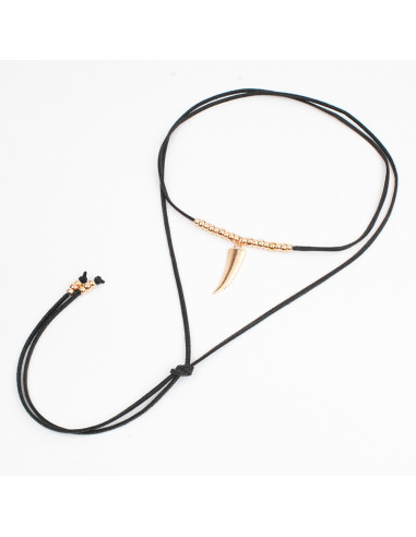 Collar de Gamuza Golden Fang