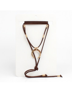 Collar de Gamuza Golden Moon