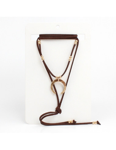 Collar de Gamuza Golden Moon