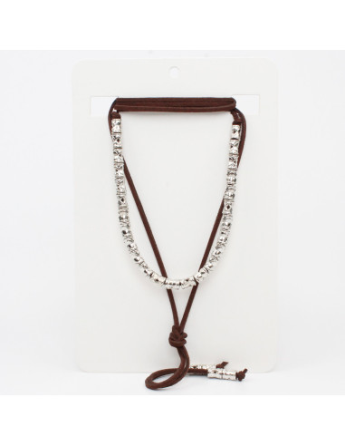 Collar de Gamuza Silver Boho