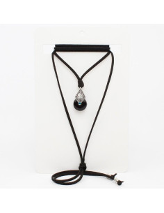Collar de Gamuza Black Stone