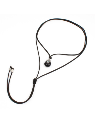 Collar de Gamuza Black Stone
