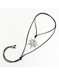 Collar de Gamuza Silver Solar Spirit