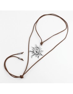 Collar de Gamuza Silver Solar Spirit
