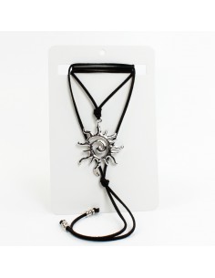 Collar de Gamuza Silver Solar Spirit