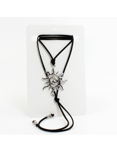Collar de Gamuza Silver Solar Spirit