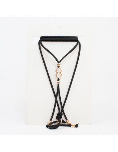 Collar de Gamuza Golden Circles