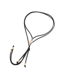 Collar de Gamuza Golden Circles