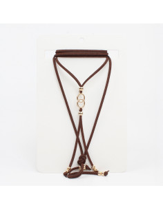 Collar de Gamuza Golden Circles