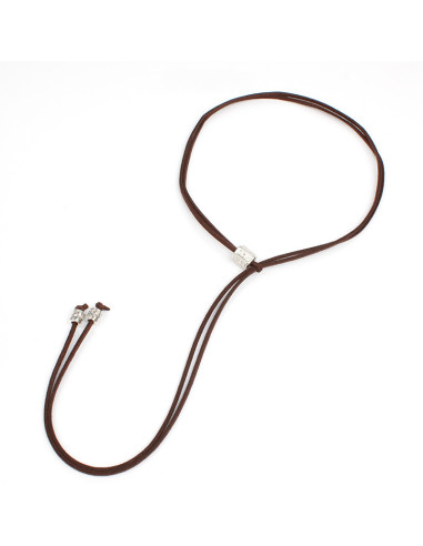 Collar Corbatero de Gamuza Tie Boho