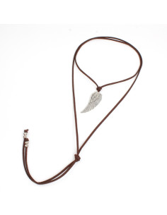 Collar de Gamuza Silver Wings
