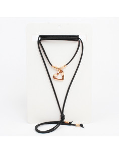 Collar de Gamuza Gold Love
