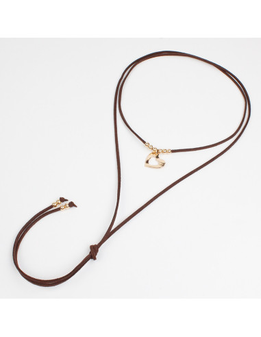 Collar de Gamuza Gold Love