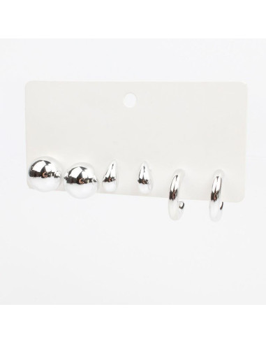 Set x3 Aros Silver