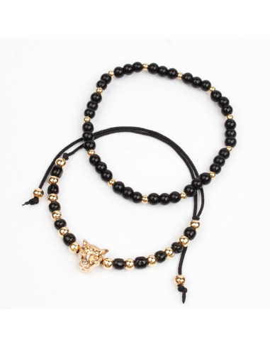 Set de Pulseras Golden Panther