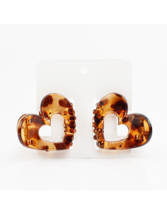 Broche Set x2 Heart Print