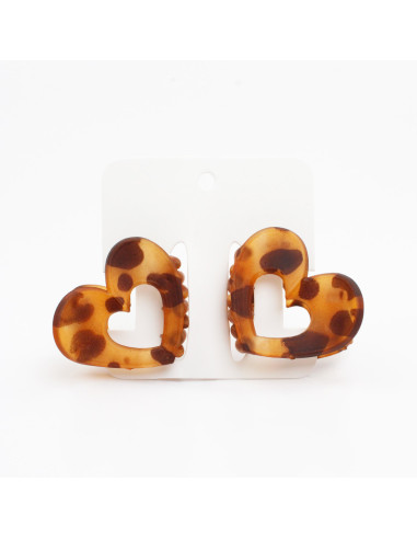 Broche Set x2 Heart Print Mate