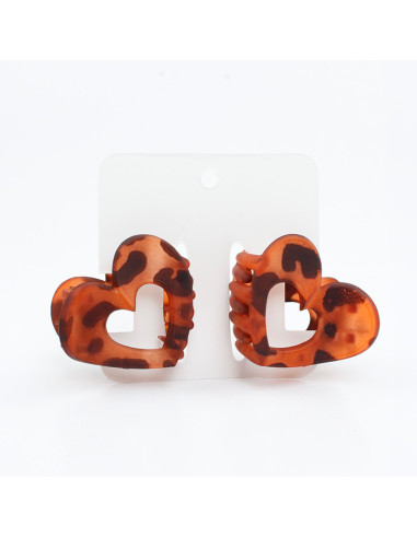 Broche Set x2 Heart Print Mate