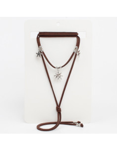 Collar de Gamuza Star Charms