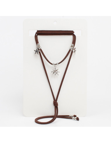 Collar de Gamuza Star Charms