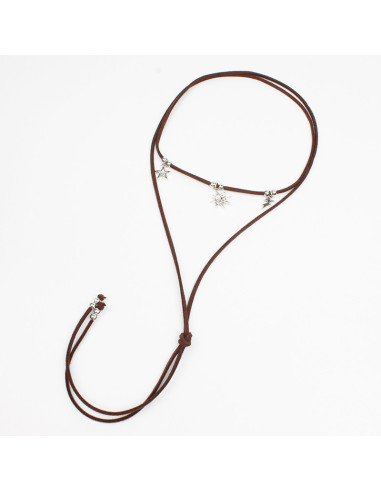 Collar de Gamuza Star Charms