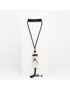 Collar Corbatero de Gamuza Double Stone