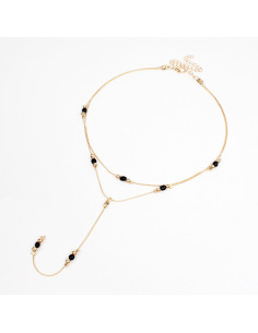 Collar Corbatero Colored Beads