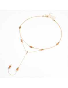 Collar Corbatero Colored Beads