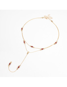 Collar Corbatero Colored Beads