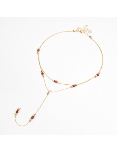 Collar Corbatero Colored Beads