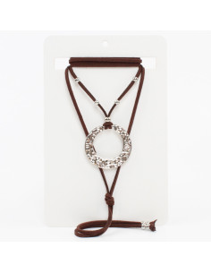 Collar de Gamuza Silver Ripple