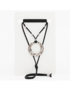 Collar de Gamuza Silver Ripple