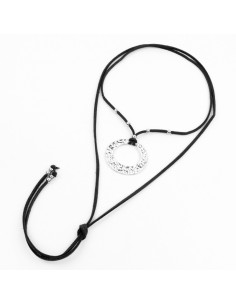 Collar de Gamuza Silver Ripple