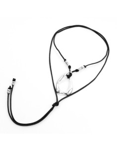 Collar de Gamuza Silver Twist