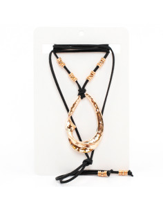 Collar de Gamuza Twist Gold