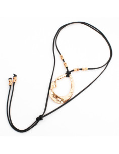 Collar de Gamuza Twist Gold