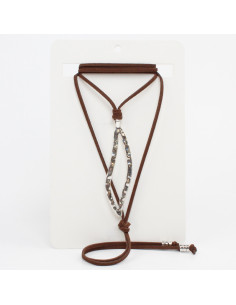 Collar de Gamuza Silver Slim