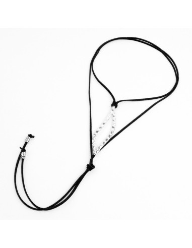 Collar de Gamuza Silver Slim