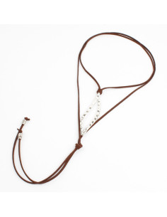Collar de Gamuza Silver Slim