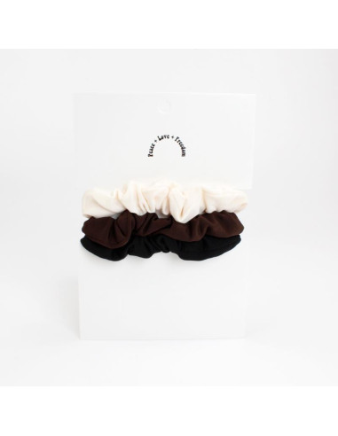 Set x3 Mini Scrunchies Neutrals