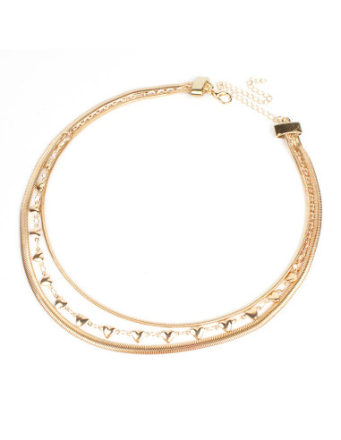 Collar de Cadenas Heart Trio