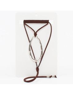 Collar de Gamuza Oval Texture