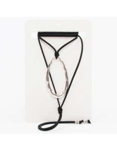 Collar de Gamuza Oval Texture