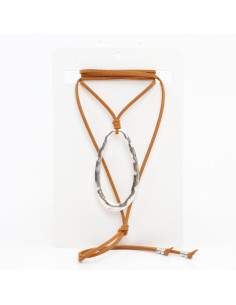 Collar de Gamuza Oval Texture