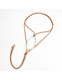 Collar de Gamuza Oval Texture